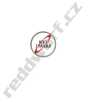 placka - 25mm - logo Red Dwarf